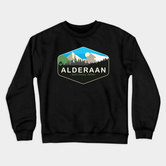 Alderaan National Park Crewneck Sweatshirt by Space Club